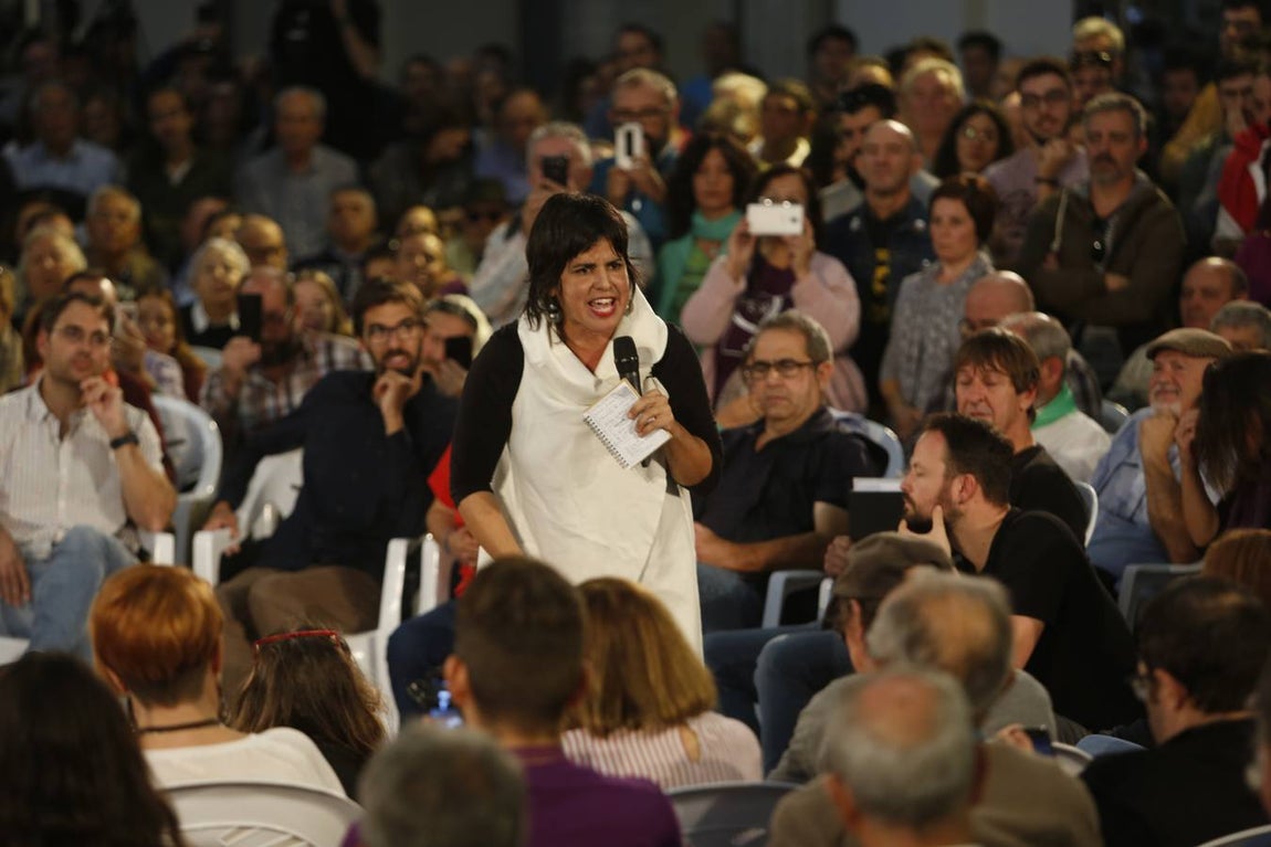 Pablo Iglesías participa en un mitín de Podemos en Jerez
