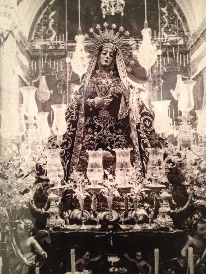 La Virgen de los Dolores, en San Jacinto a finales del siglo XIX, con el manto y saya de Alburquerque