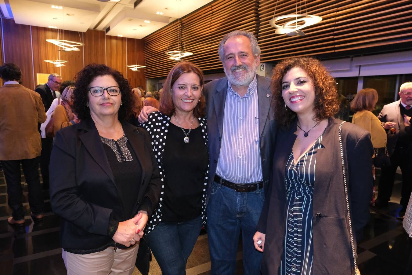 Loli Ramírez, Maribel Vargas, Luis Bononato y Celia Pérez. 