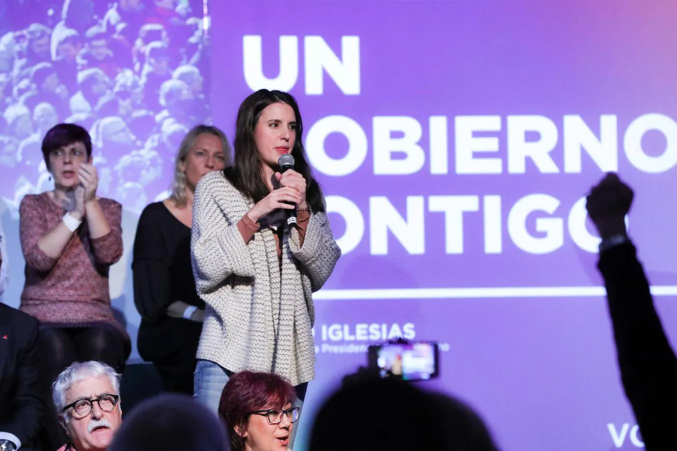 Irene Montero ha sido la encargada de abrir la campaña de Unidas Podemos en Madrid. 