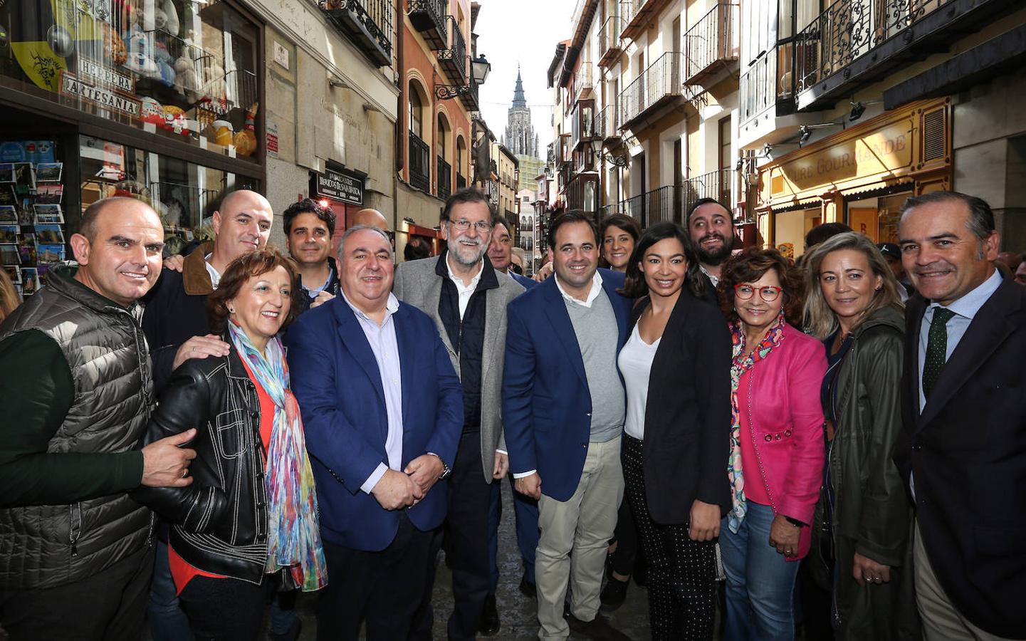 Caluroso recibimiento de Rajoy en Toledo