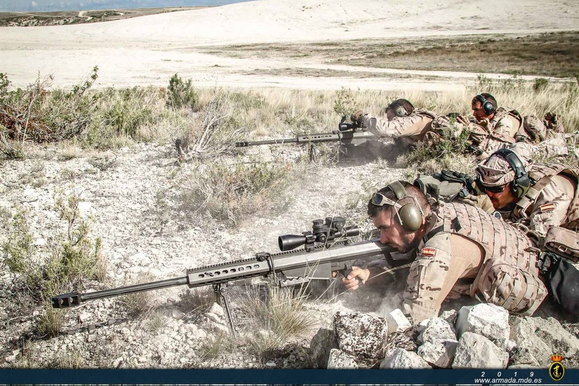 Infantes de Marina gaditanos se adiestran en el Mediterráneo y Balearex