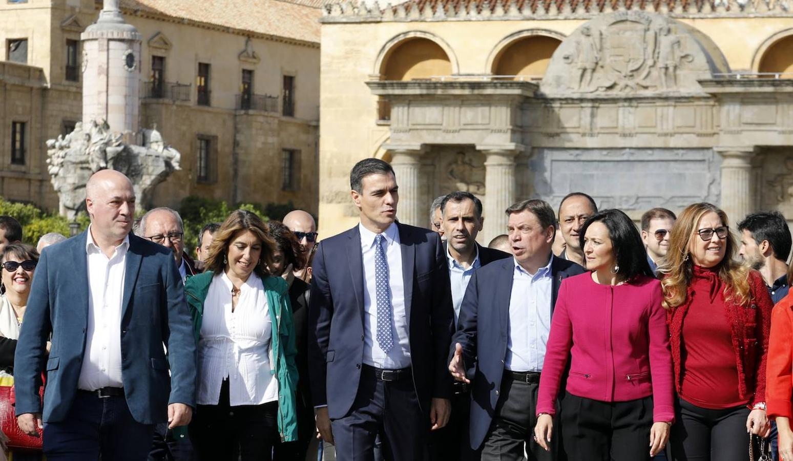 La visita de Pedro Sánchez a Córdoba, en imágenes