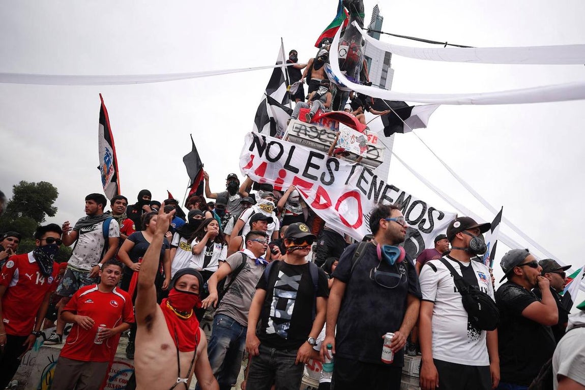 Las imágenes más impactantes de las protestas en Chile. 