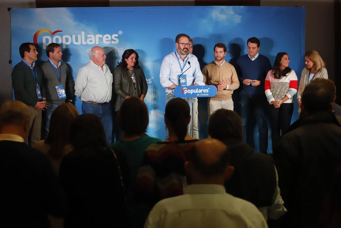 La noche de las elecciones en Córdoba  del PP, en imágenes