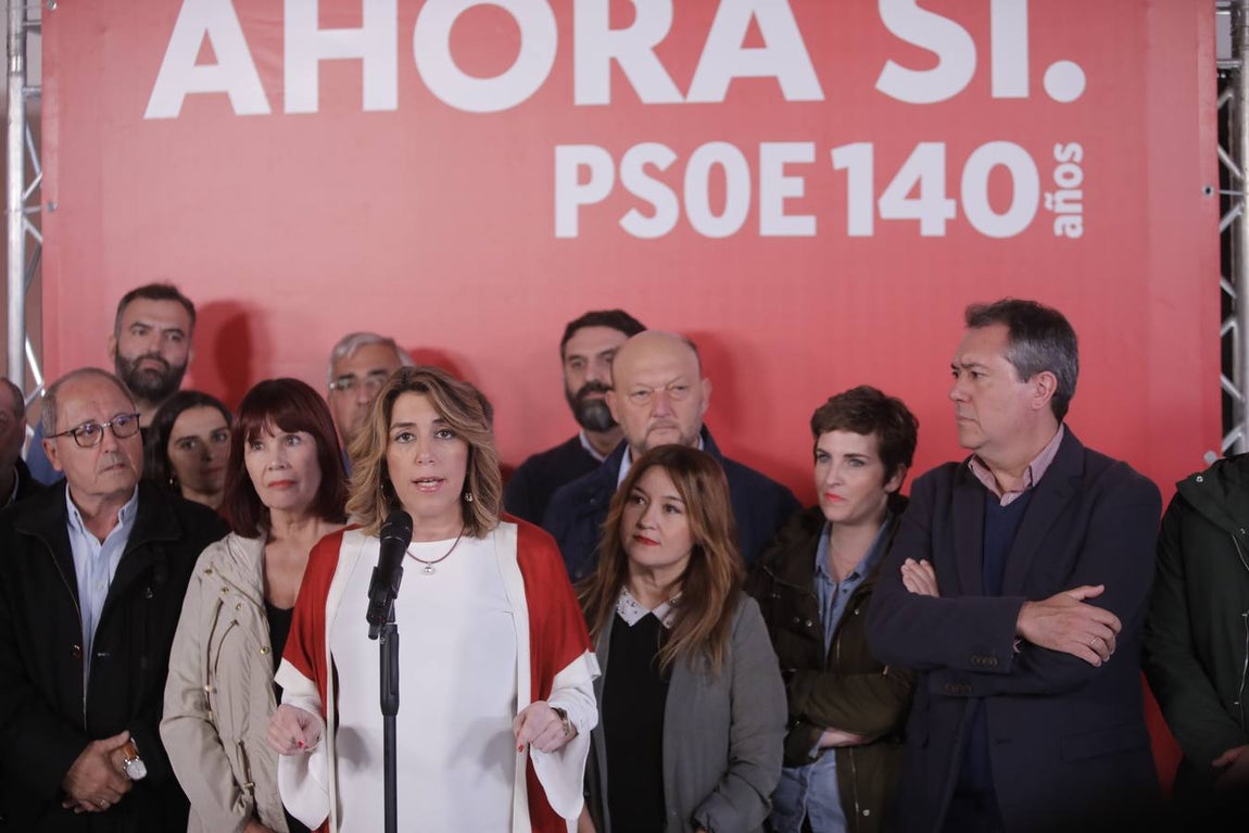 Susana Díaz agradece a los andaluces su «confianza en el PSOE»
