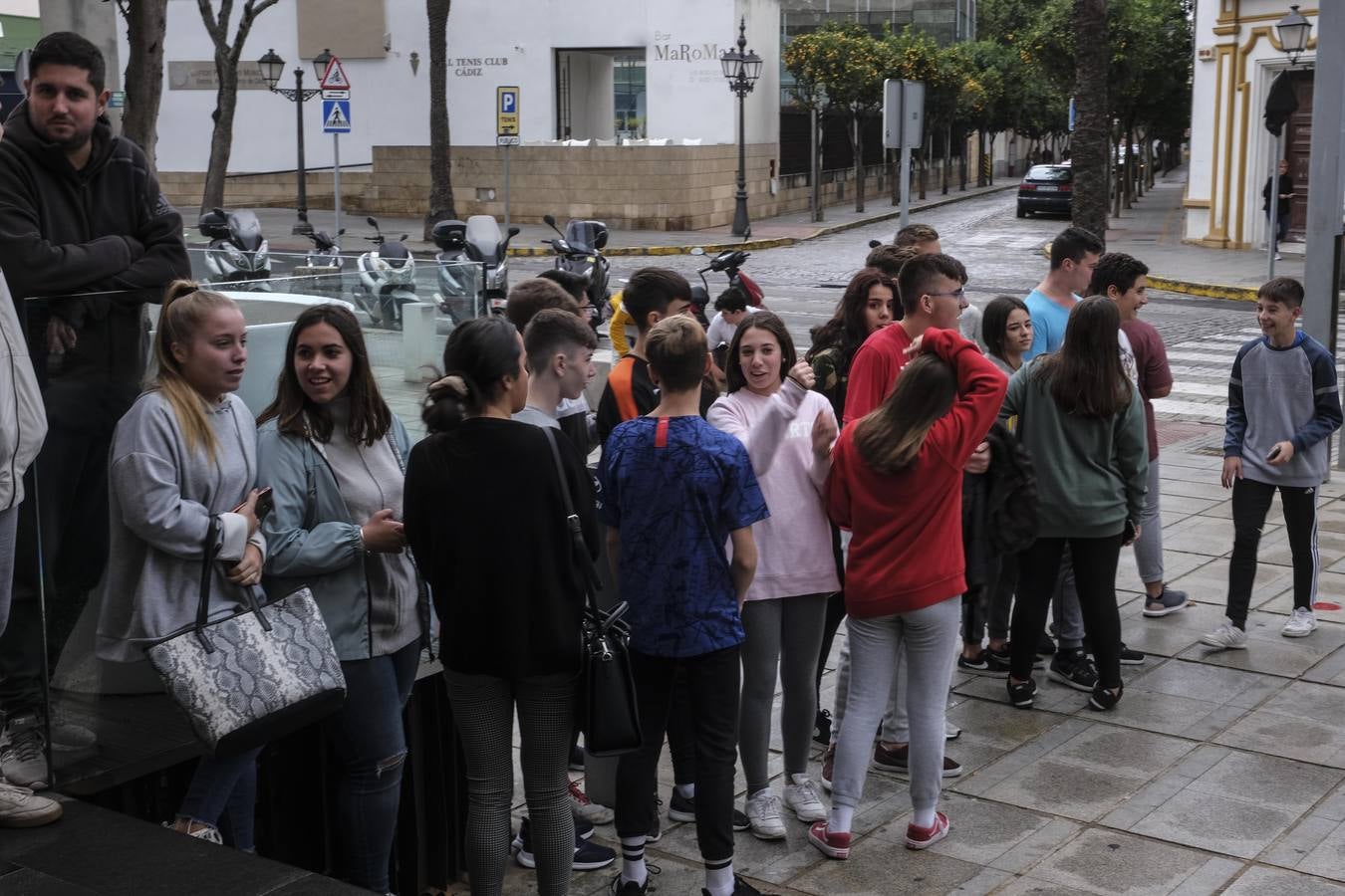 FOTOS: La lluvia no impide un cálido recibimiento a la selección española en Cádiz