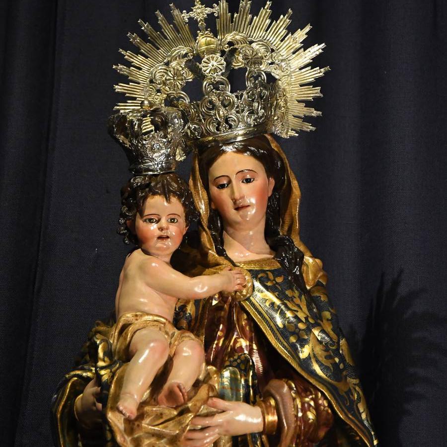 Restauración de la Virgen del Rosario de la iglesia de la Caridad