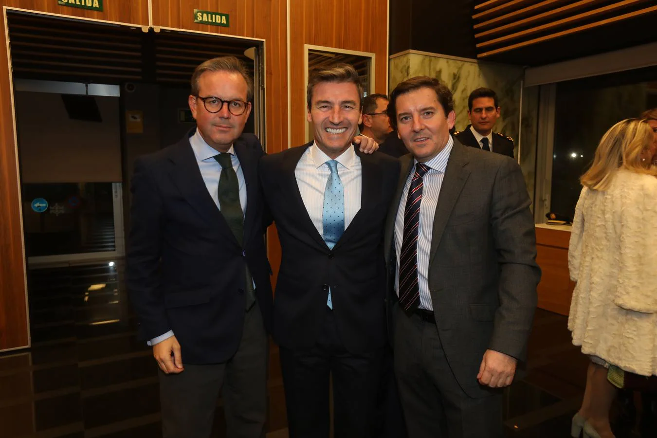 Alberto García Varela, Federico Linares y Manuel Moreno Bustamante. 