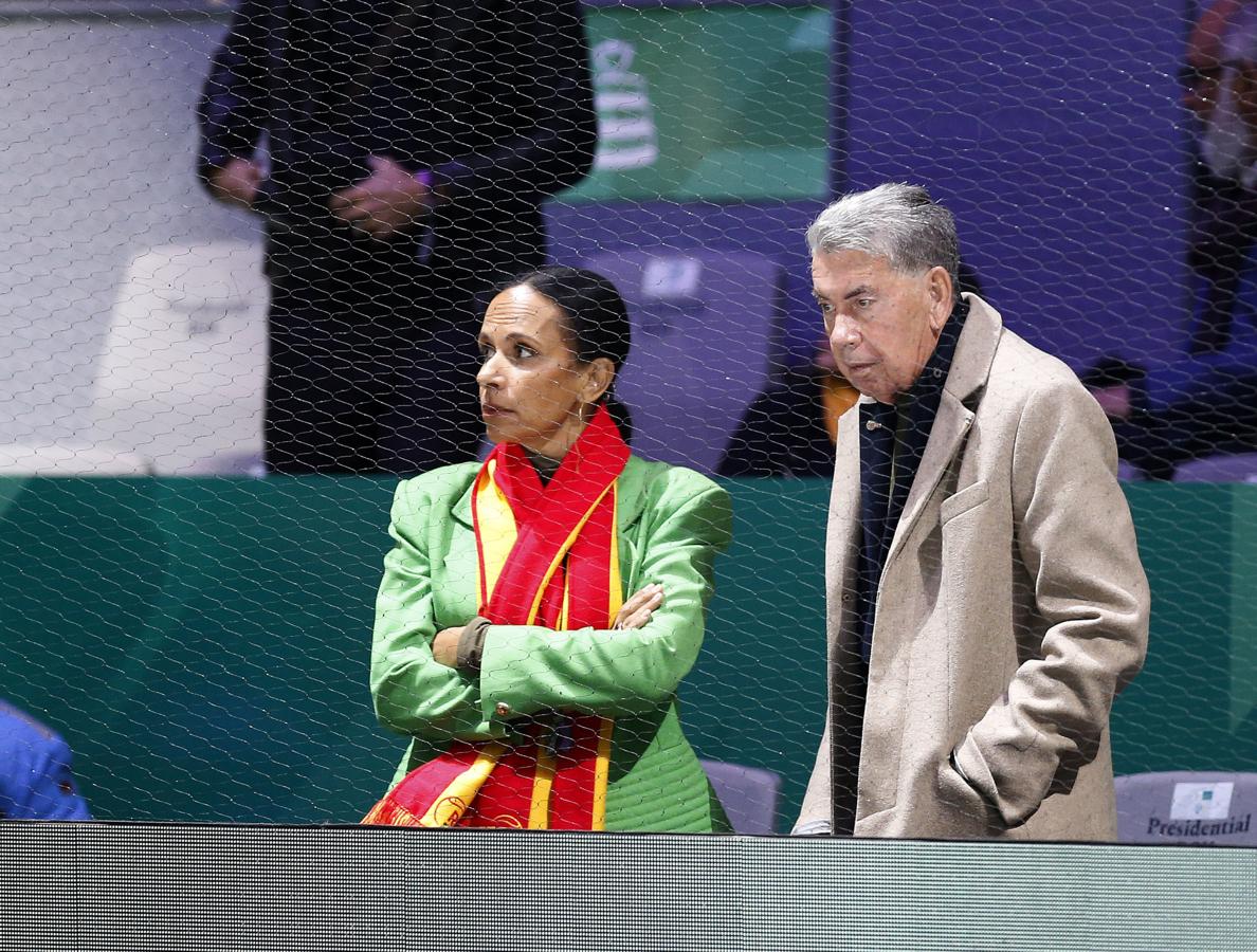 Manolo Santana y ClaudiaRodríguez. 