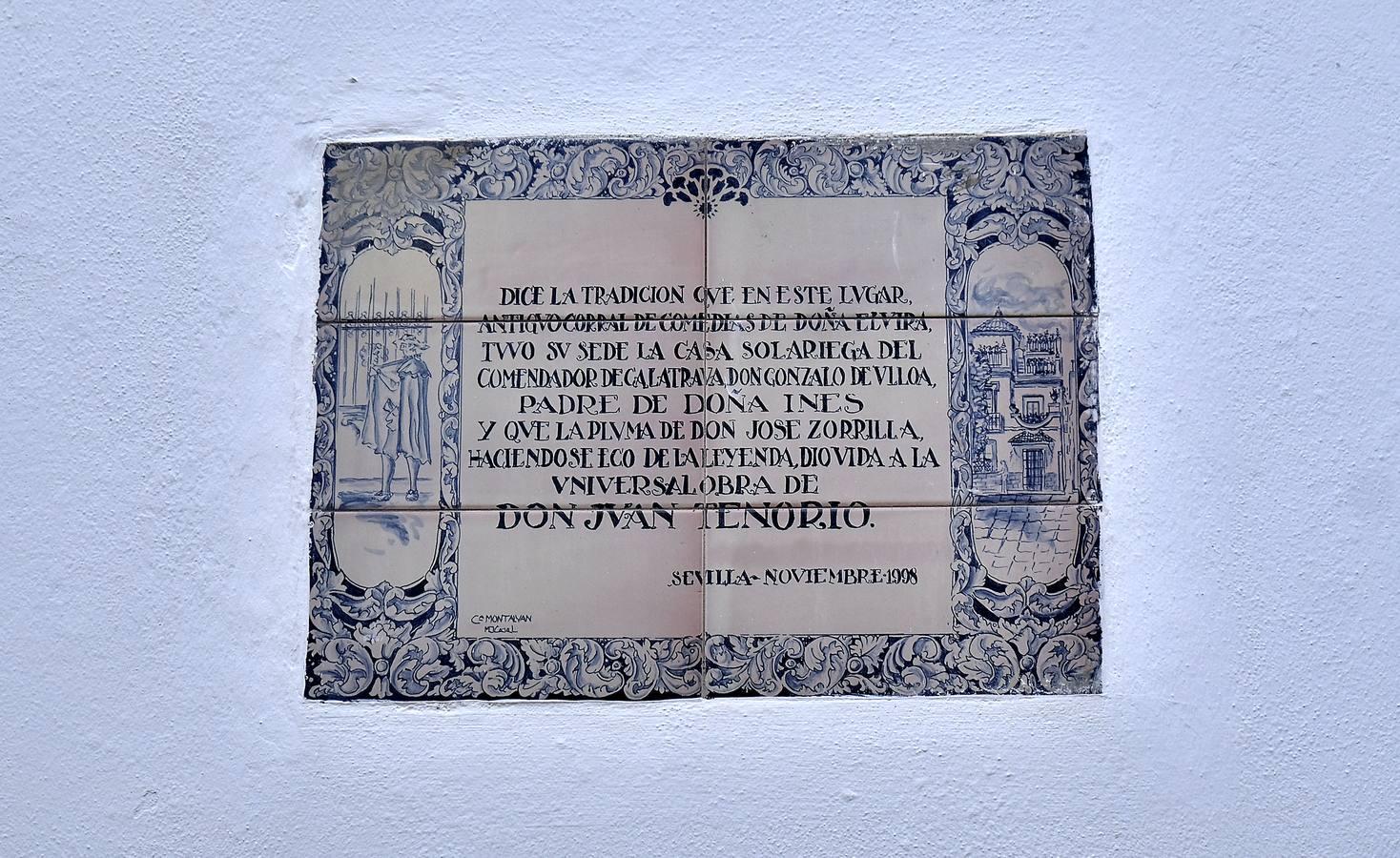 Azulejo de la Plaza de Doña Elvira