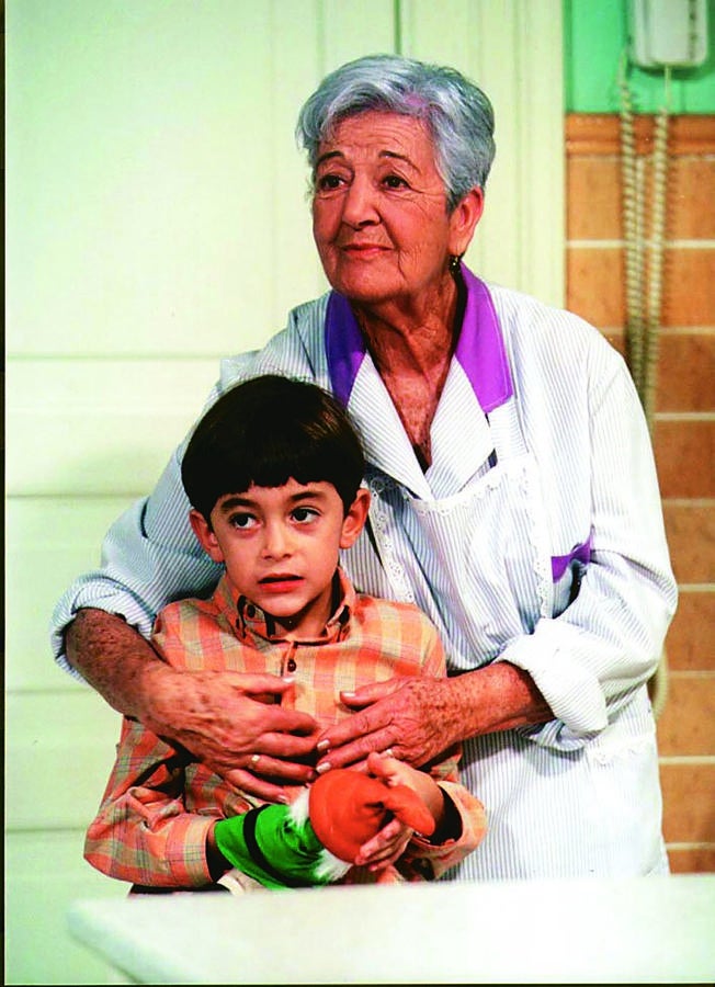 Asunción Balaguer, en 2002, en un fotograma de la serie de La 1 «Géminis, venganza de amor». 