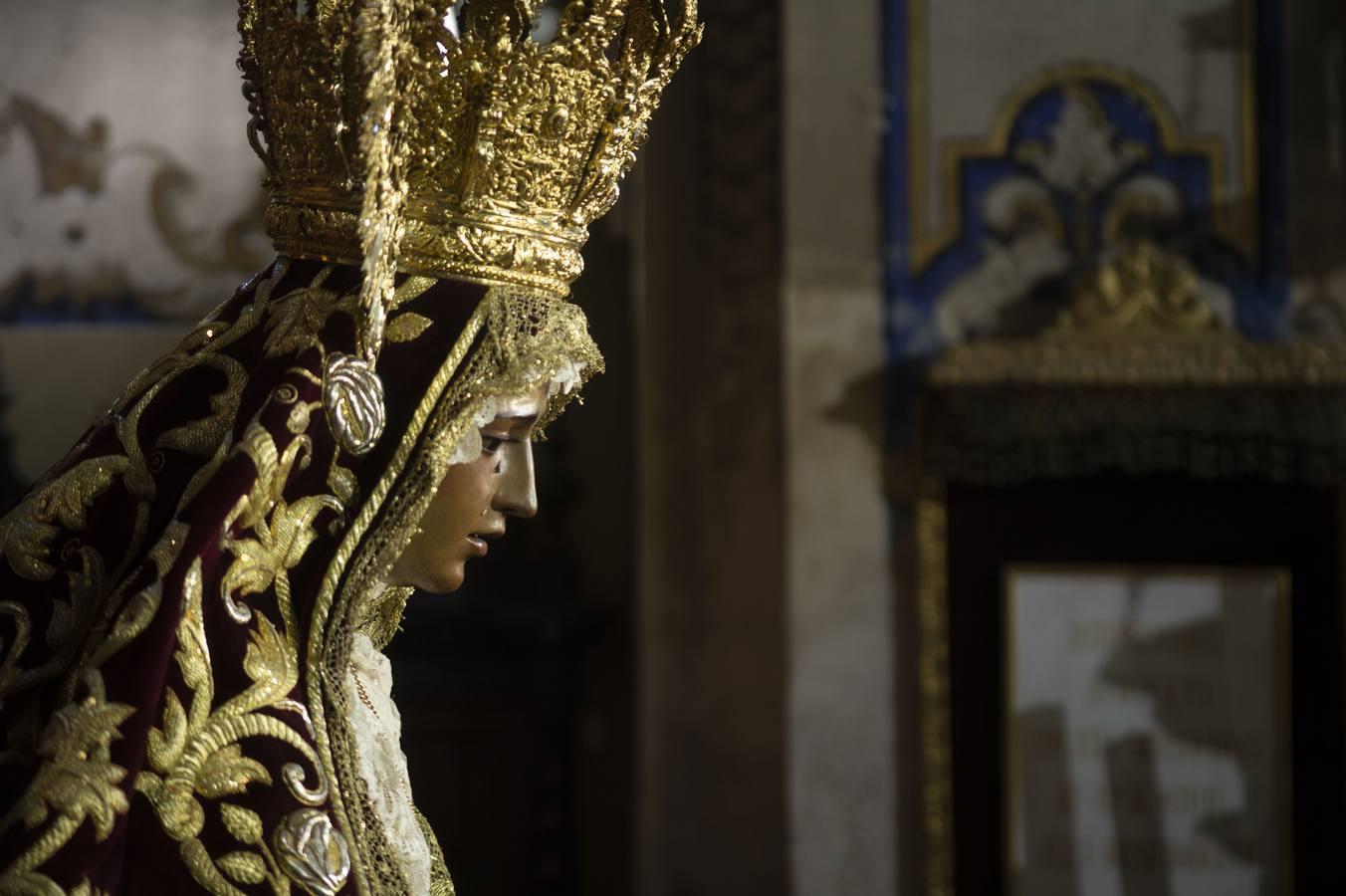 El besamanos de la Virgen de la Amargura