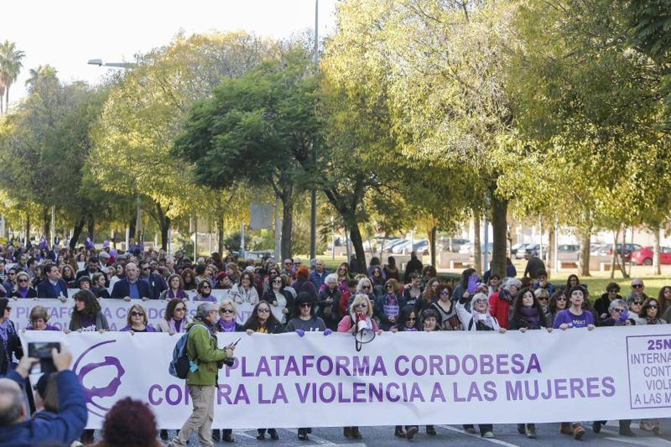 La manifestación contra la violencia hacia las mujeres de Córdoba, en imágenes