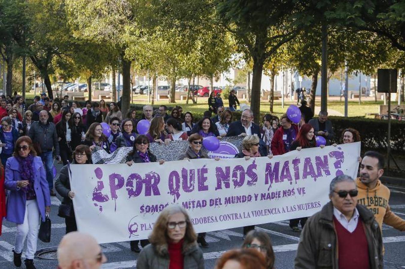 La manifestación contra la violencia hacia las mujeres de Córdoba, en imágenes