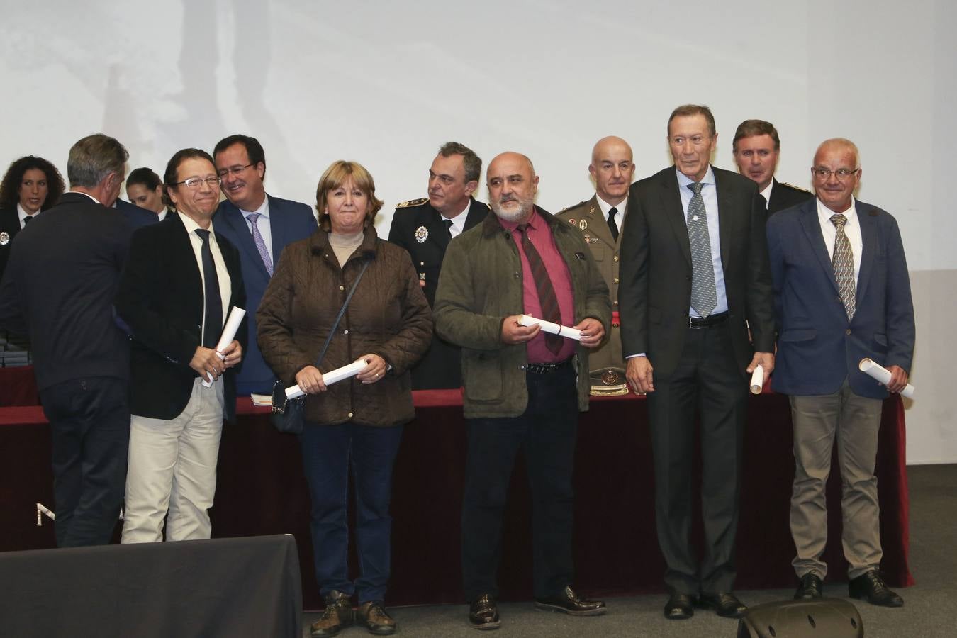 Entrega de medallas en la celebración de la festividad de la Polícia Local