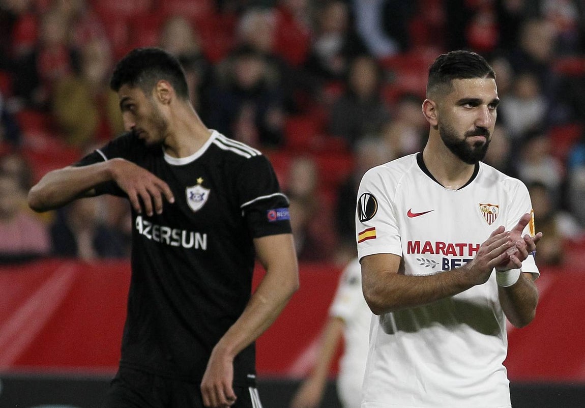 En imágenes, el partido Sevilla FC-Qarabag (2-0)