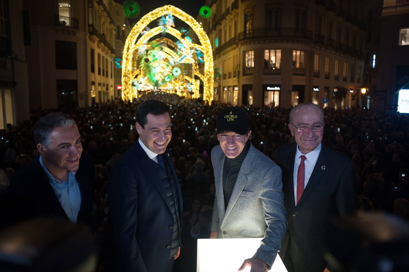 En imágenes: la inauguración del alumbrado de Navidad en Málaga