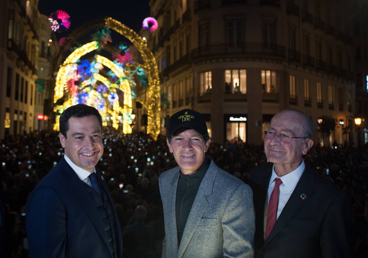 En imágenes: la inauguración del alumbrado de Navidad en Málaga