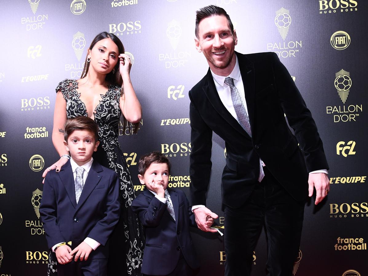 Leo Messi y familia. 