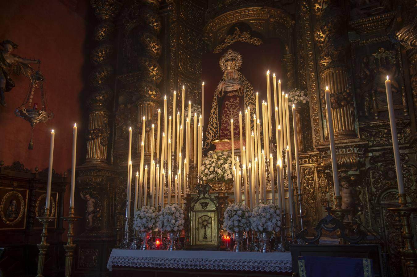 Altar de triduo de la Virgen de la Cabeza