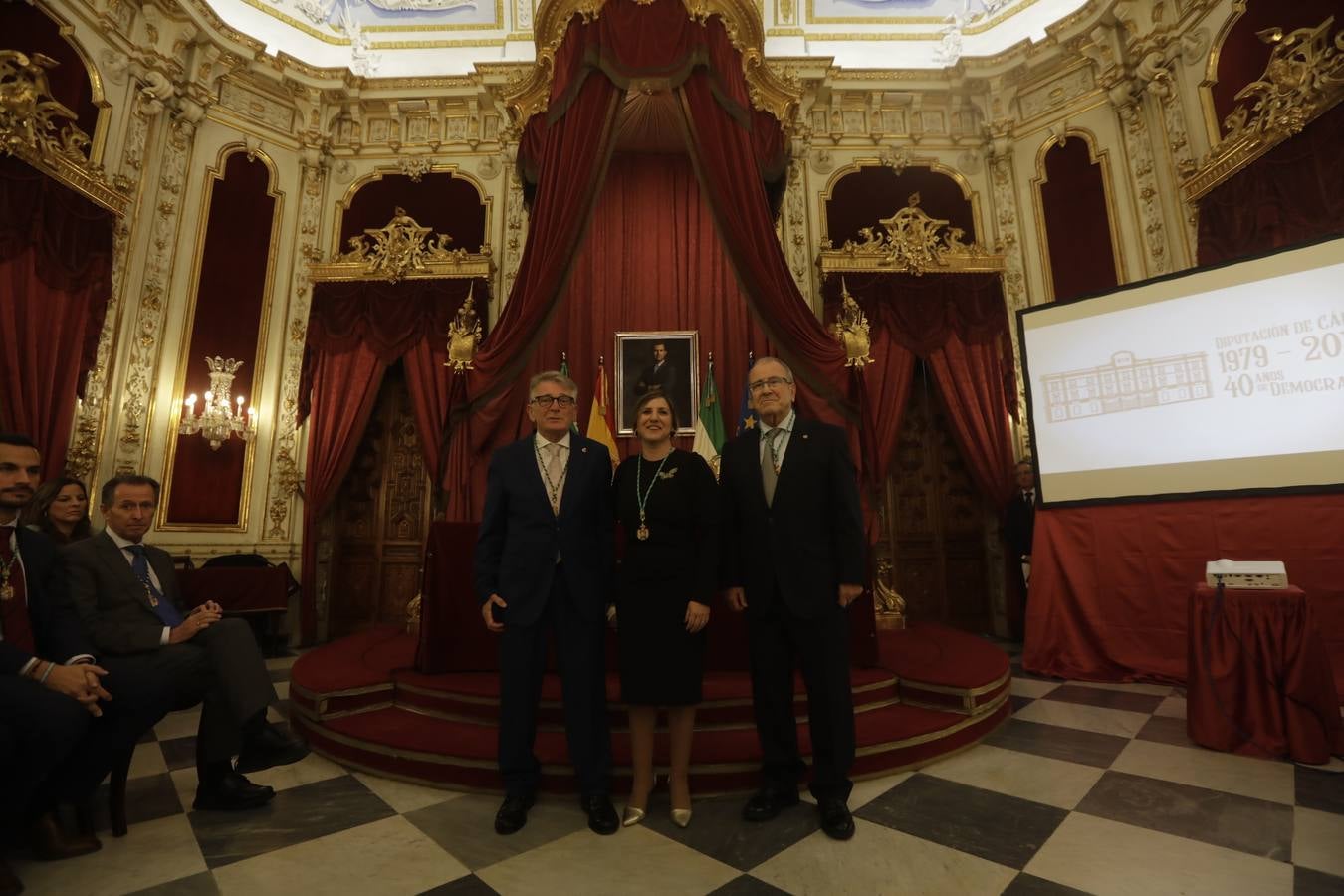 Acto institucional en Diputación, que celebra los 40 años de la primera corporación