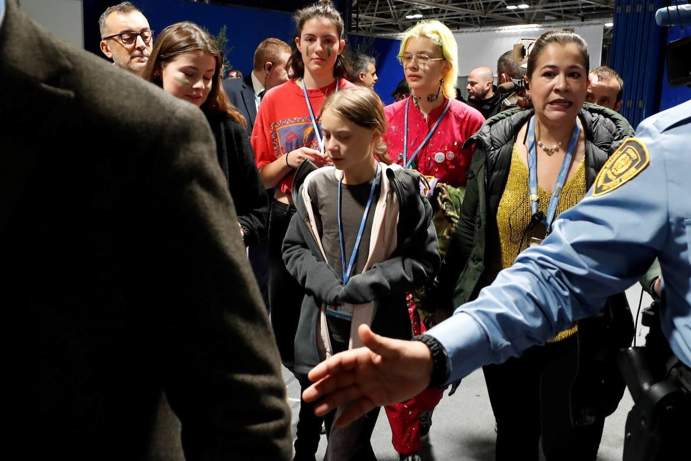 En imágenes: así ha sido la llegada de Greta Thunberg a Madrid