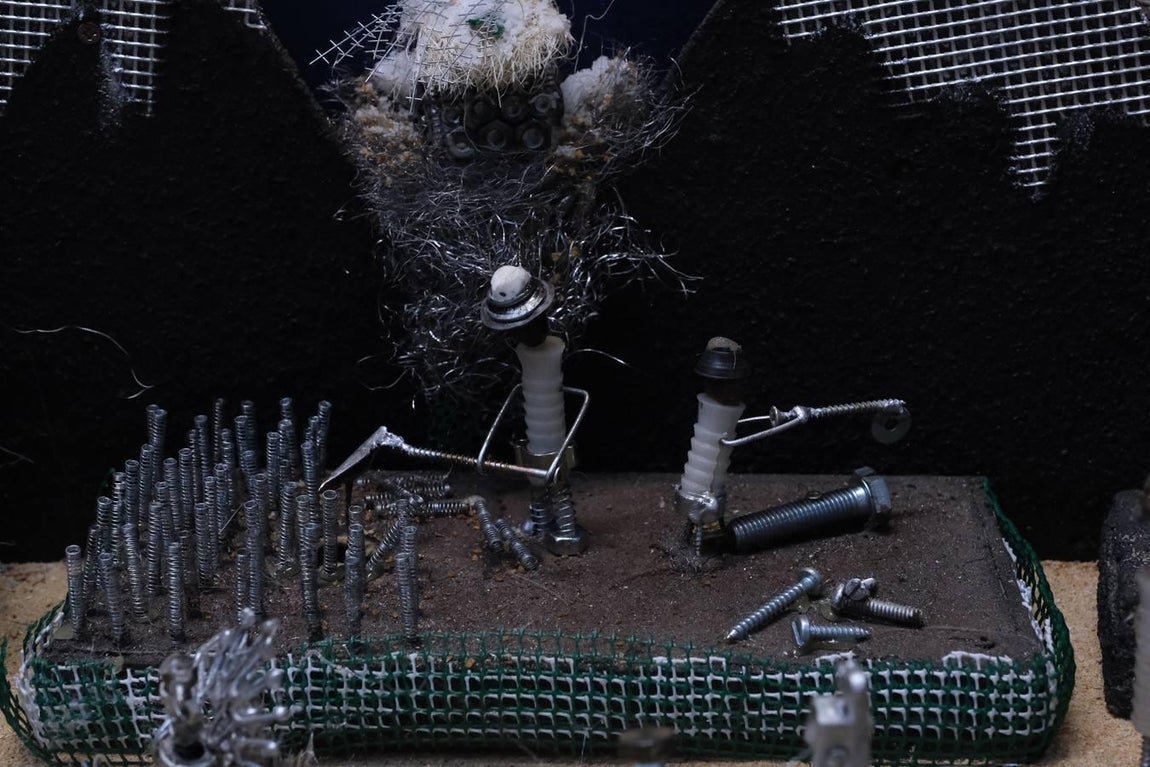 Fotos: El original belén de la Ferretería El Bazar