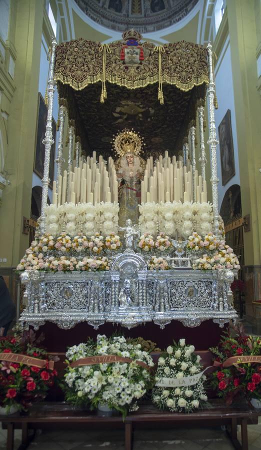 La Virgen de la Encarnación en su paso de palio