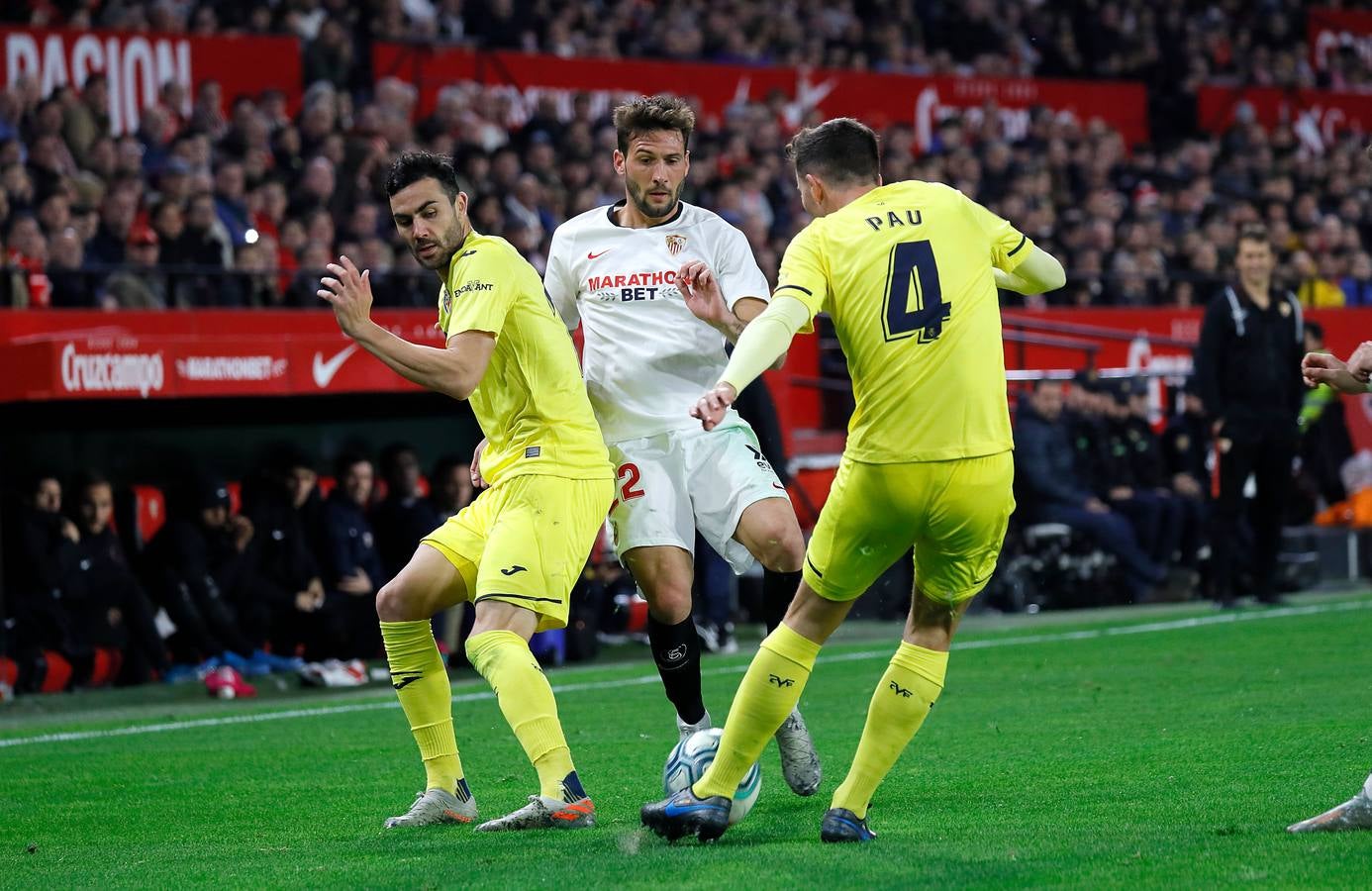 En imágenes, la derrota del Sevilla FC ante el Villarreal