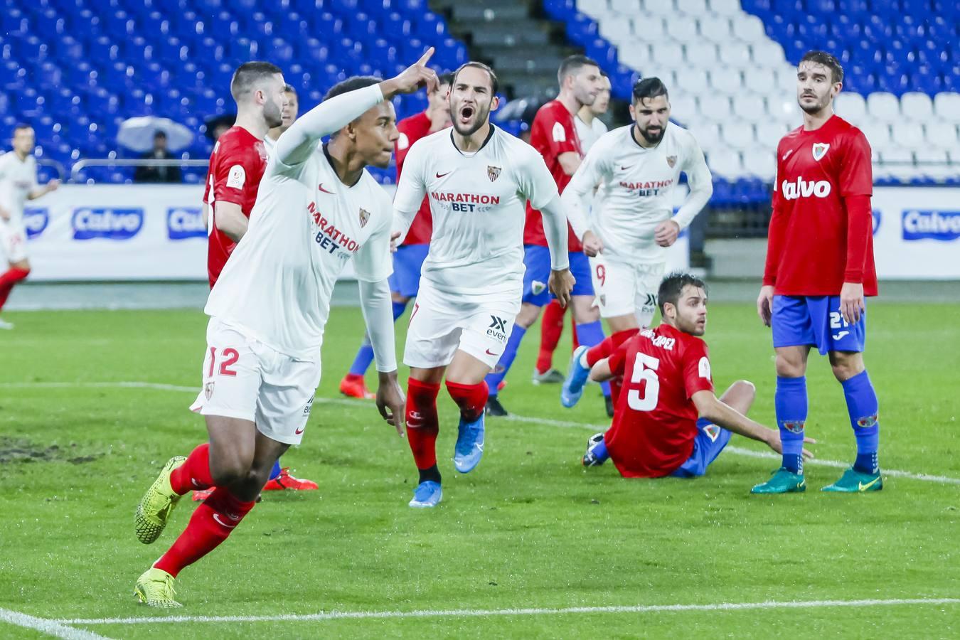 En imágenes, el Bergantiños-Sevilla de la primera ronda de la Copa del Rey