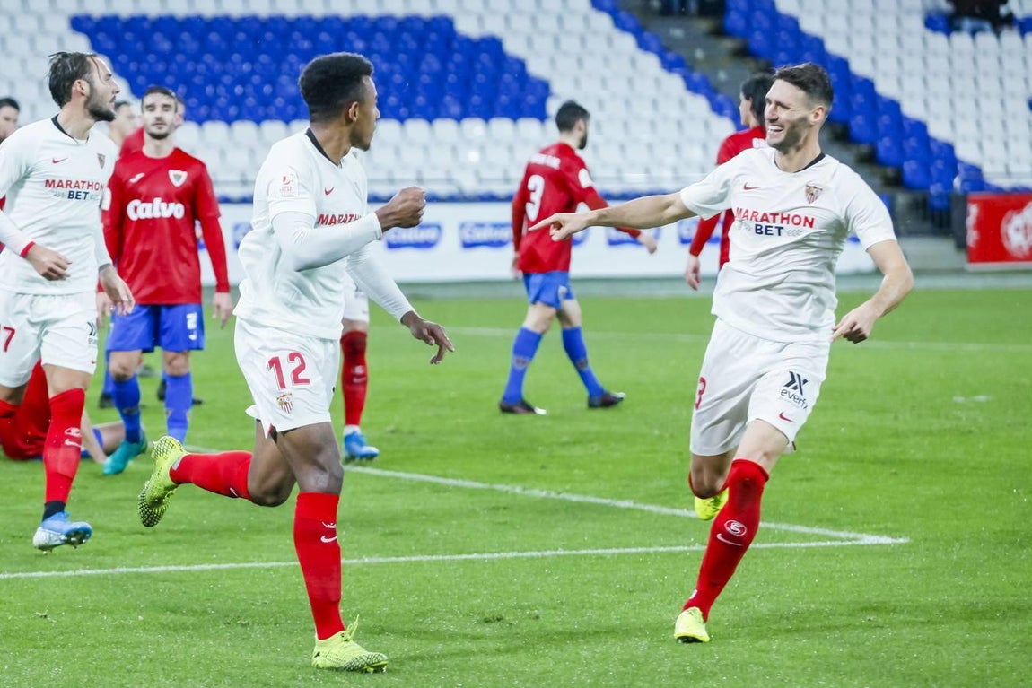 En imágenes, el Bergantiños-Sevilla de la primera ronda de la Copa del Rey