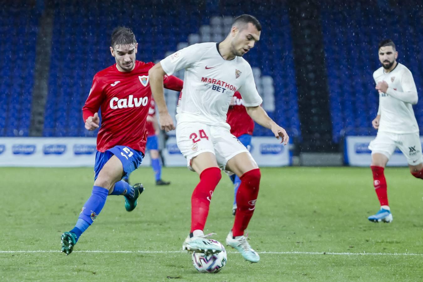 En imágenes, el Bergantiños-Sevilla de la primera ronda de la Copa del Rey