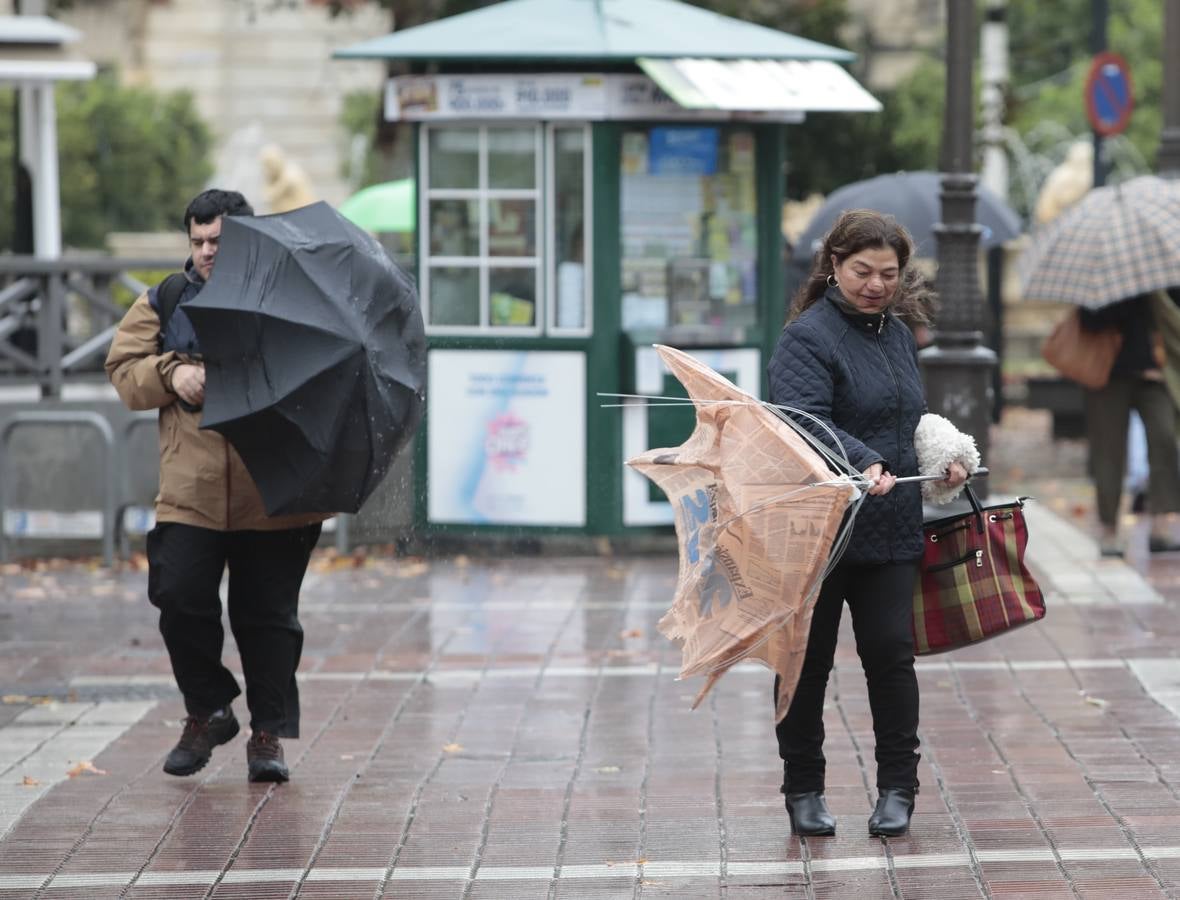 Las imágenes de Sevilla azotada por el temporal