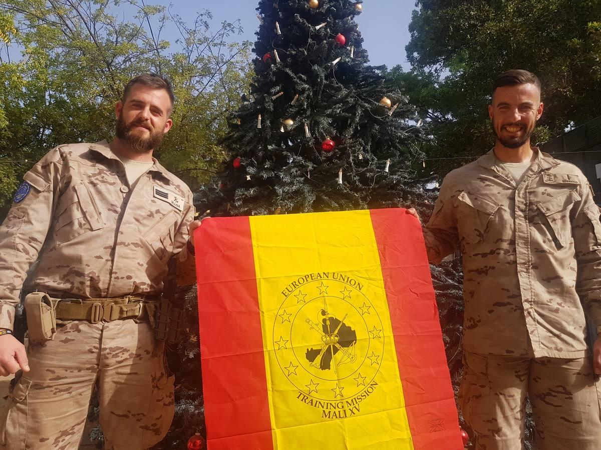 En imágenes: la Navidad de los militares de Cádiz en misiones en el extranjero