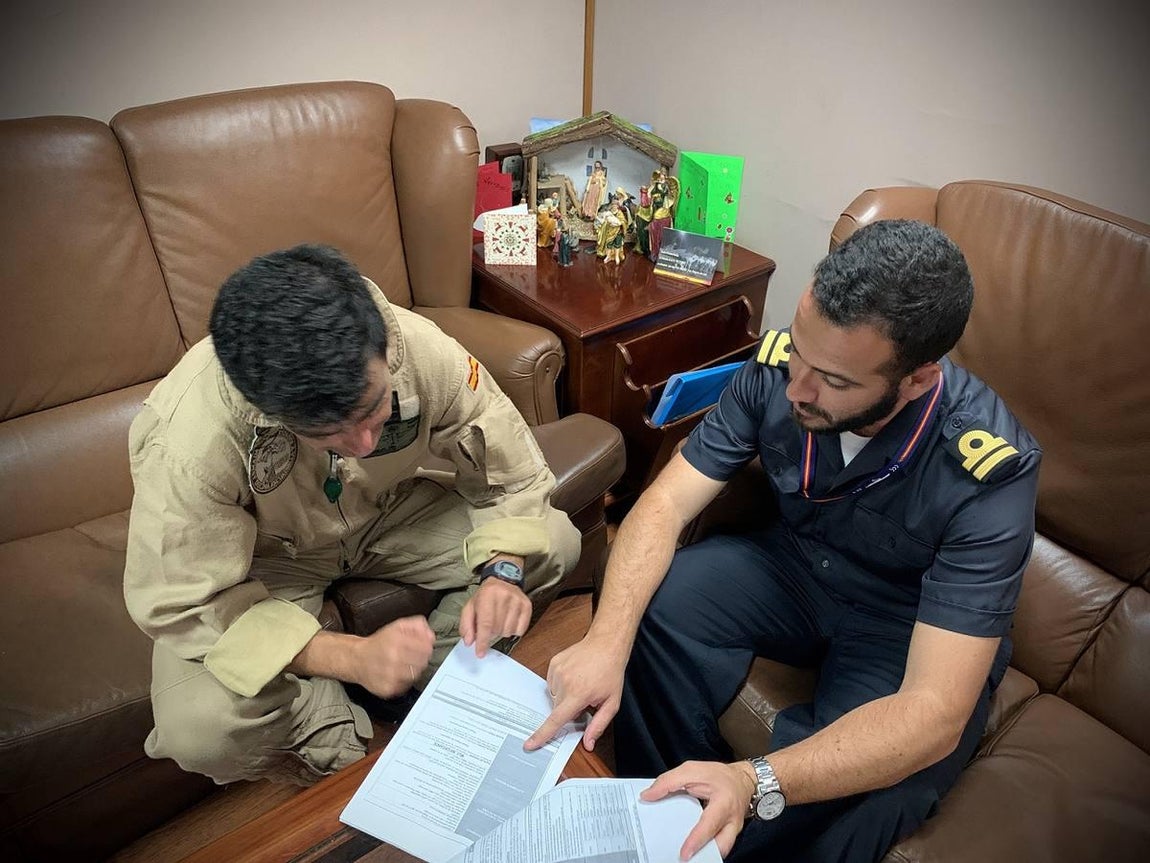 En imágenes: la Navidad de los militares de Cádiz en misiones en el extranjero