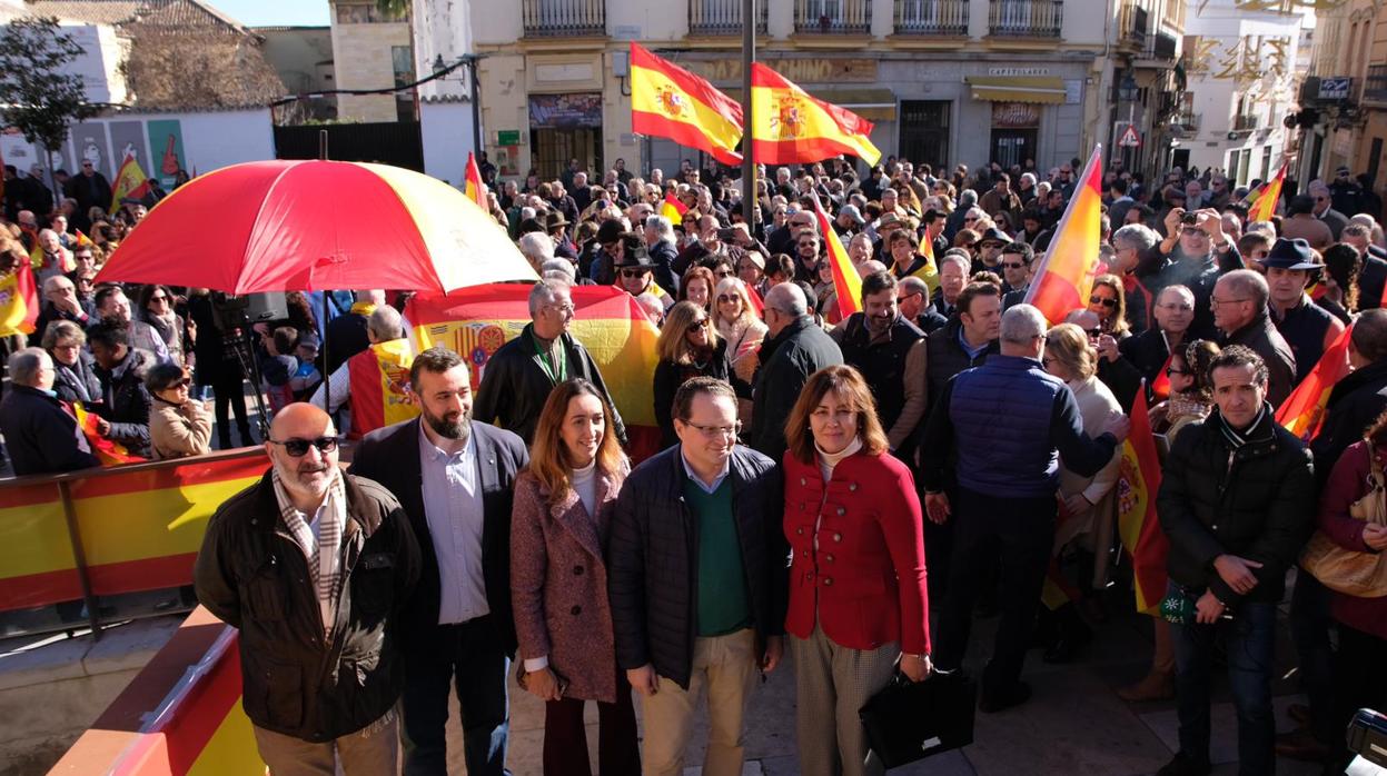 La concentración de VOX en Córdoba, en imágenes