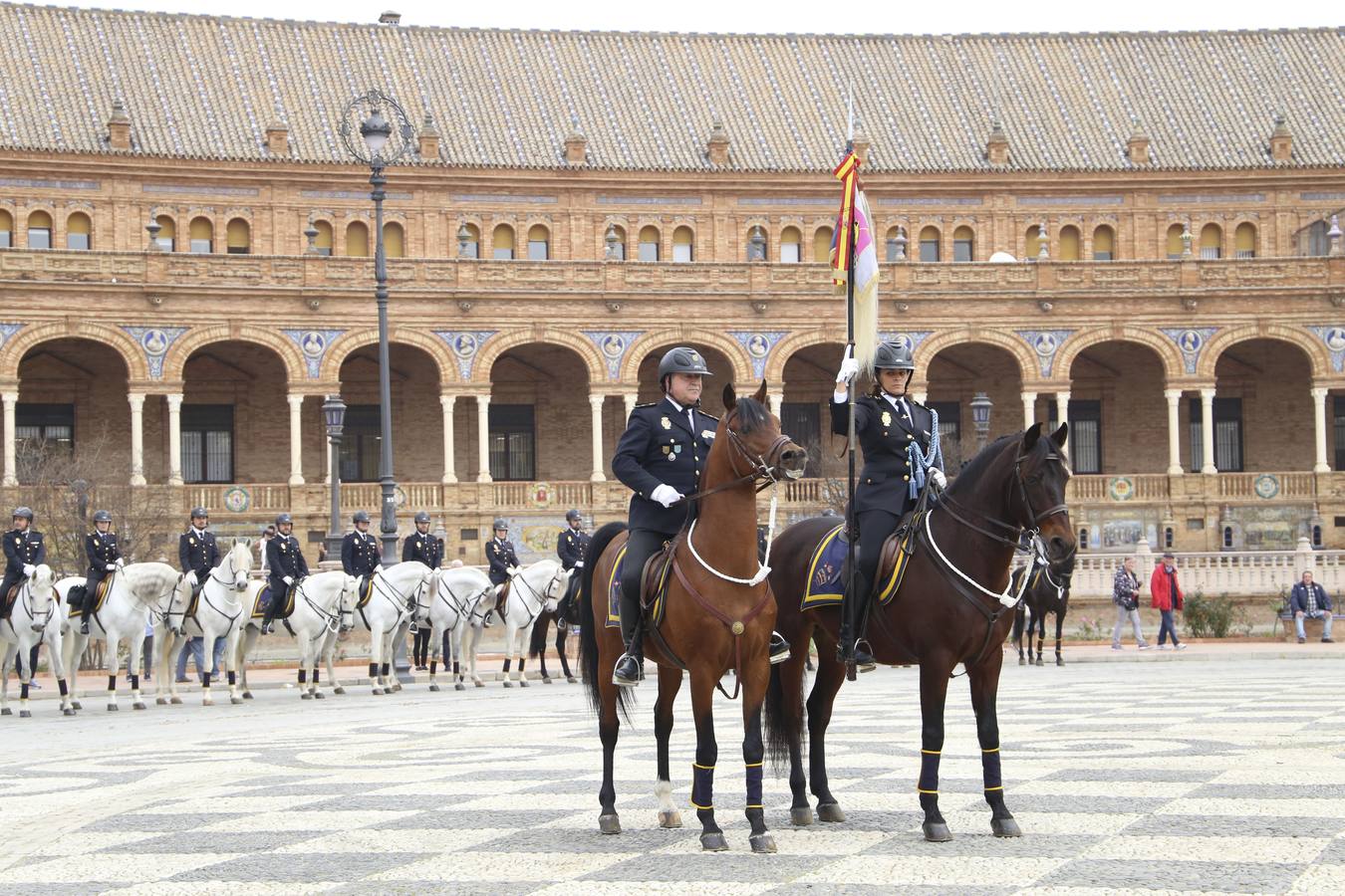 En imágenes, la bendición de San Antón para los caballos de la Policía Nacional