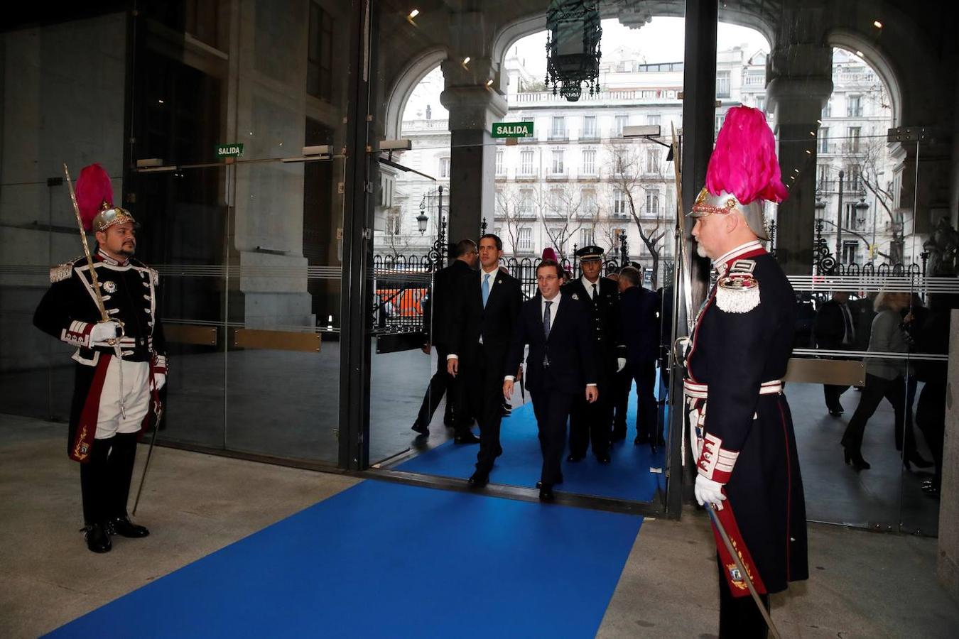 La visita de Juan Guaidó a Madrid, en imágenes. 