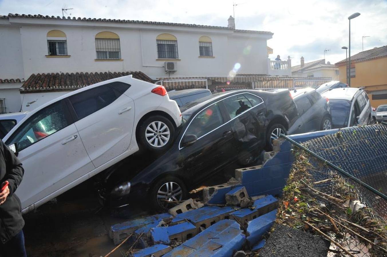 Así ha devastado una brutal tromba de agua la localidad malagueña de Campanillas