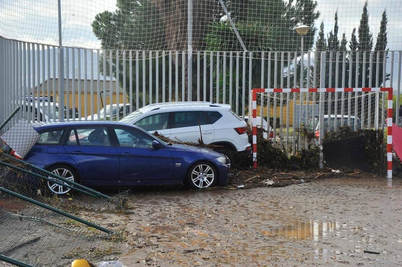 Así ha devastado una brutal tromba de agua la localidad malagueña de Campanillas