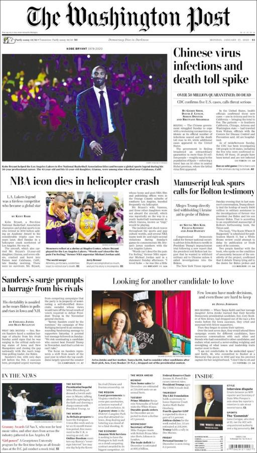 Revista de prensa: conmoción mundial por la muerte de Kobe Bryant