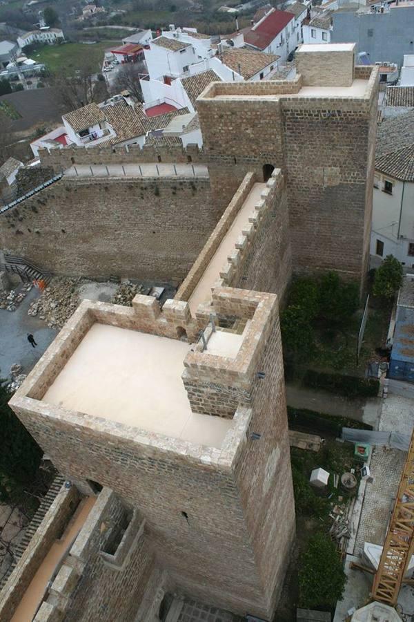 La restauración del Castillo de Priego de Córdoba, en imágenes