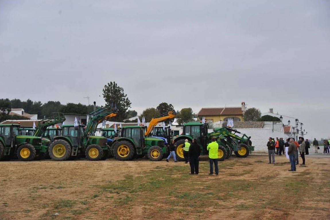 Las reivindicaciones de los agricultores en Málaga, en imágenes