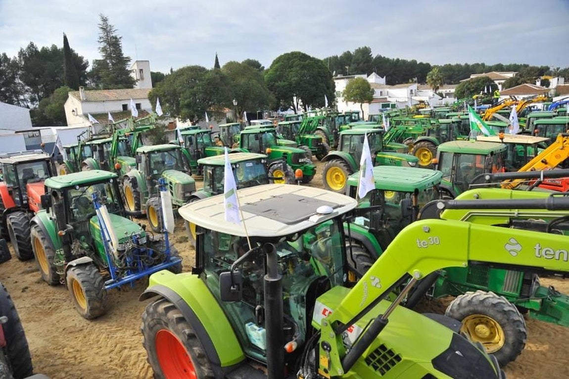 Las reivindicaciones de los agricultores en Málaga, en imágenes