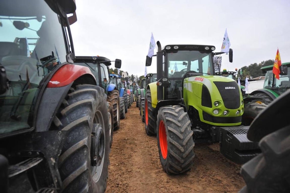 Las reivindicaciones de los agricultores en Málaga, en imágenes