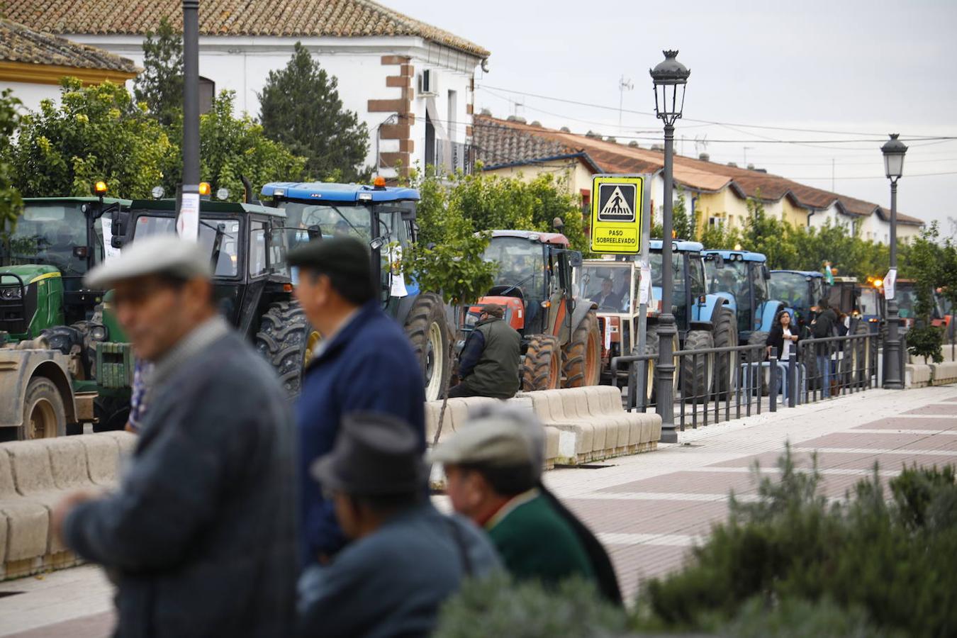 La protesta de los agricultores de Córdoba en Adamuz, en imágenes