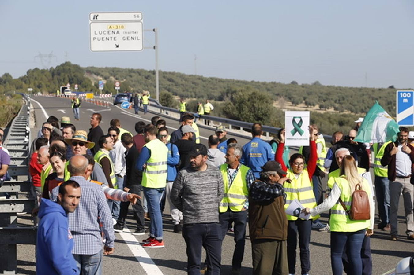 La marcha de agricultores y ganaderos en Lucena, en imágenes (I)