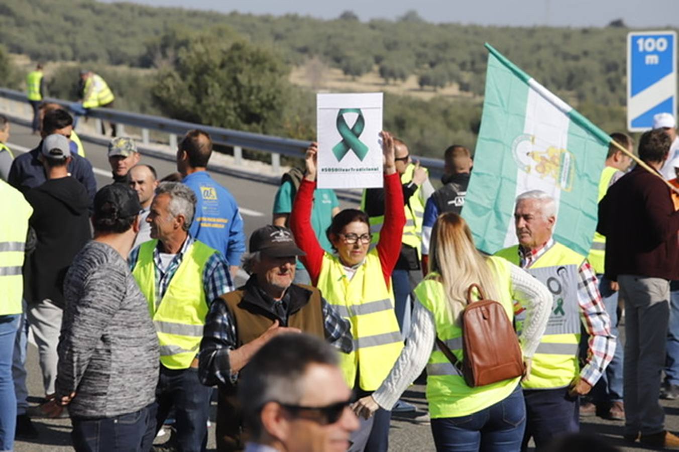 La marcha de agricultores y ganaderos en Lucena, en imágenes (I)