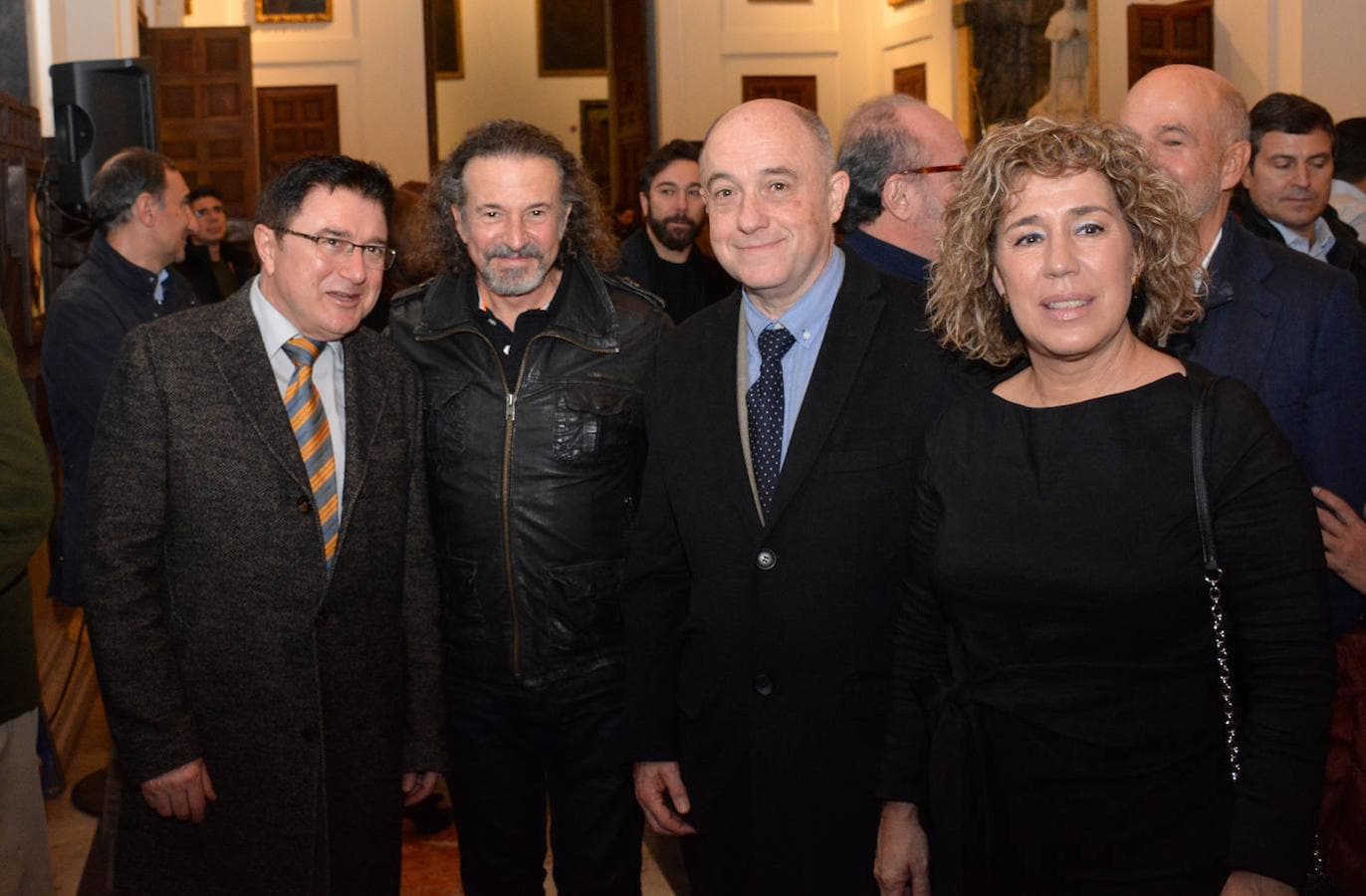 José María Cano con los concejales Teo García, Marta Medina y Francisco Rueda. 